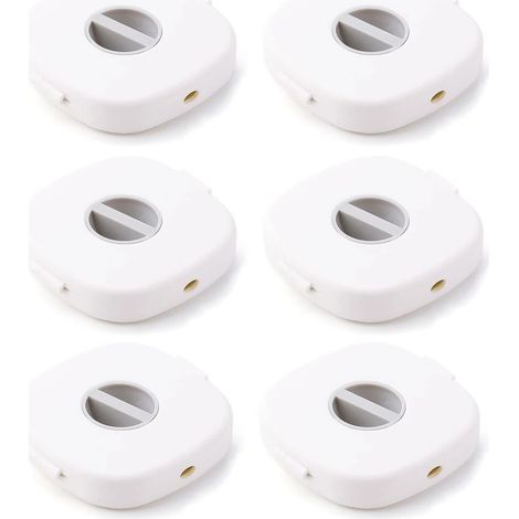 Organisateur de câbles extensible (lot de 6) - Blanc nordique (1/5)