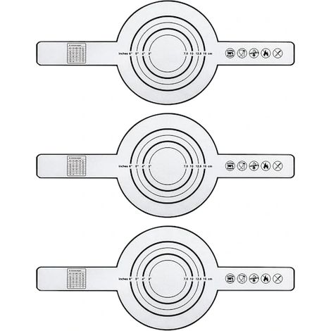 Tappetini per il pane in silicone, antiaderenti, riutilizzabili (3 pezzi) (1/5)