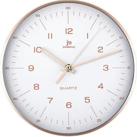 LOWELL Orologio da Parete Tondo In Alluminio Rosa 25