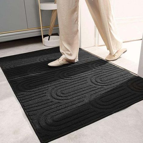 Paillasson de qualité supérieure - 60 x 90 cm,Tapis antidérapant,Tapis de Sol Tapis de poussière Lavable Nettoyage extérieur Tapis (1/4)