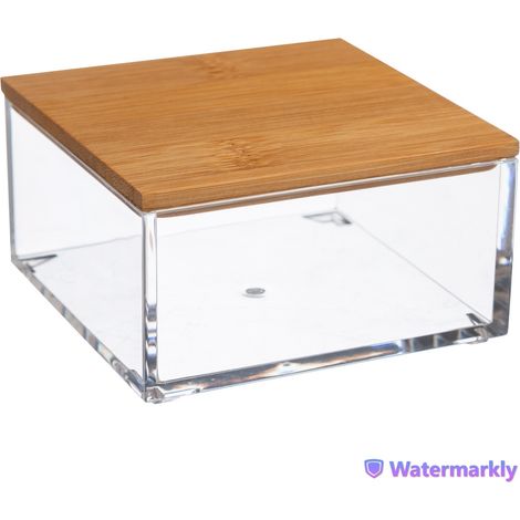 Caja cuadrada de bambú selena, modelo pequeño - 5five (1/4)