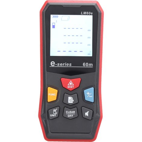 Télémètre laser infrarouge numérique portable LM60e, portée de 60 m, pour la construction de bâtiments (1/5)