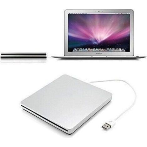 Externes USB-CD/DVD-Lesegerät/Brenner, kompatibel mit Apple MacBook Pro/Air/Mac mini