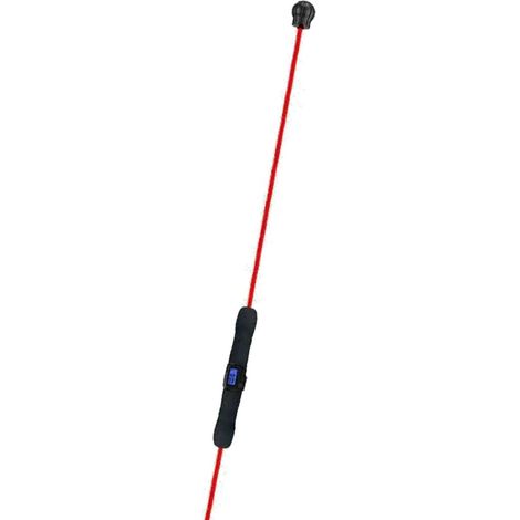 Barre de fitness élastique avec comptoir, poignées ergonomiques pour l'entraînement musculaire, adaptée aux salles de sport à domicile et au fitness en extérieur, rouge, non amovible, avec comptoir. (1/5)