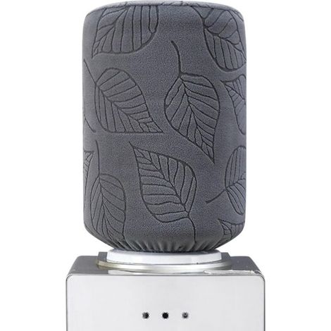 Funda elástica 3D con forma de hoja para cubo de agua, reutilizable, ideal para casa, hotel y restaurante (gris oscuro). (1/4)