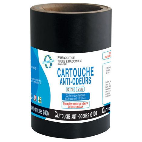 Cartucho / Filtro anti-olores diámetro 100 fosas sépticas