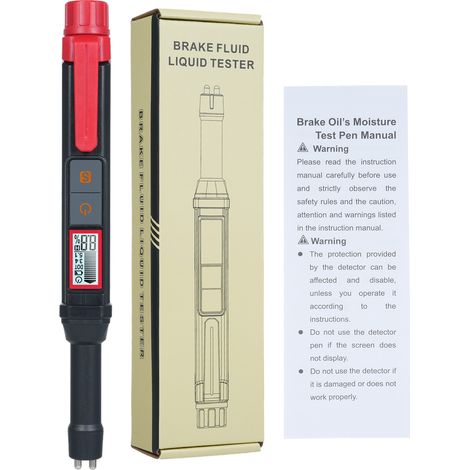 Testeur de Liquide de Freins HT663 pour Véhicules Auto/Moto (ABS, LCD, 204mm) avec Alarmes Sonores et Lumineuses, Fonction de Maintien de Données et Arrêt Automatique (1/4)