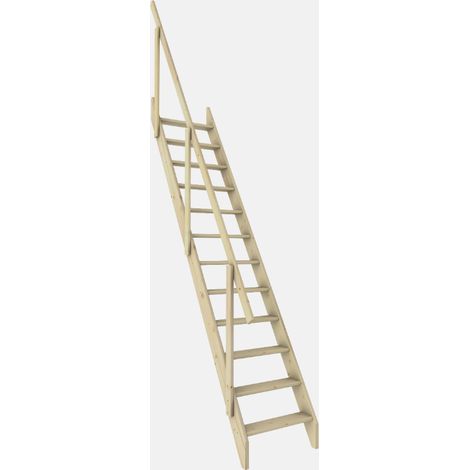 Escalier de meunier droit sapin, Madrid KORDO