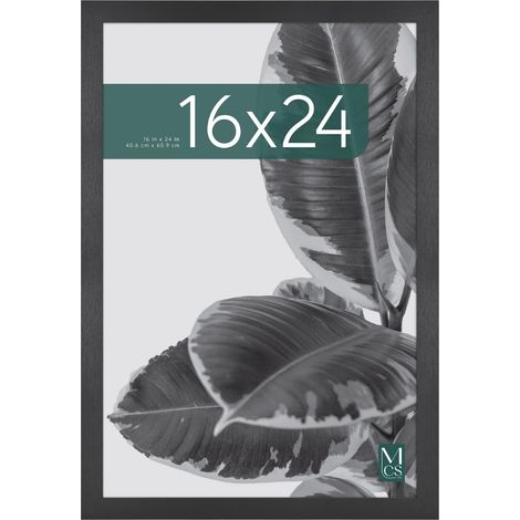 MCS Studio Gallery 41 x 61 cm Cornice per Poster in Legno Nero, Cornice a Parete con Esposizione Verticale e Orizzontale, per Foto, Poster, Stampe e Pittura d'Arte (Confezione da 1) (1/5)