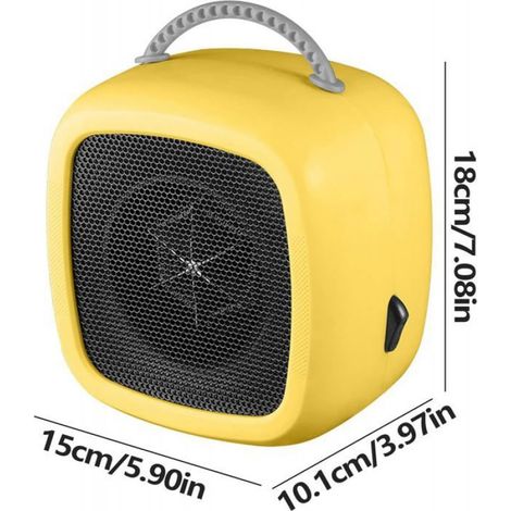 Chauffage d'appoint : radiateurs efficaces de 600 W, radiateur d'intérieur avec deux modes et poignée (1/5)