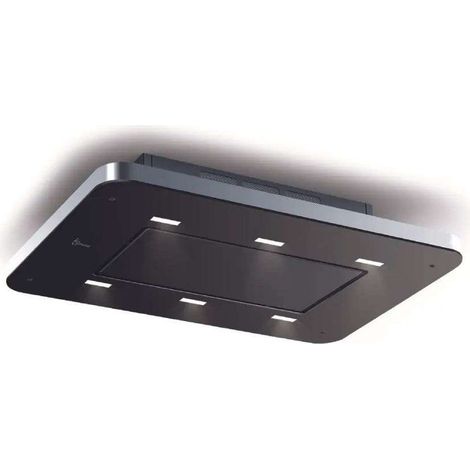 STIVIA FREE HOOD cm. 90 - Stainless Steel, Black - 900 m3/h (1/3)