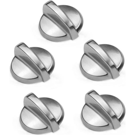 Boutons en métal lourd WB03T10325 compatibles avec les brûleurs de cuisinière GE (remplace WB03T10325, 2691864, PS3510510) (paquet de 5) (1/5)