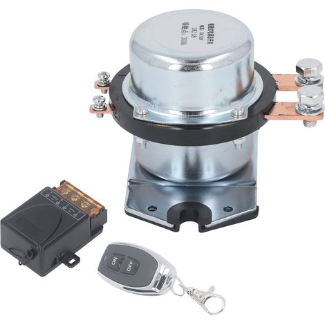 Relais solénoïde 12V 300A, contacteur de démarreur haute puissance, alliage argenté, interrupteur pour voiture et moteur léger (1/5)