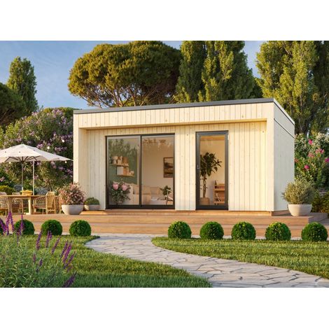 Abri de jardin en bois Johanna 19,4 m2 Naturel (1/5)