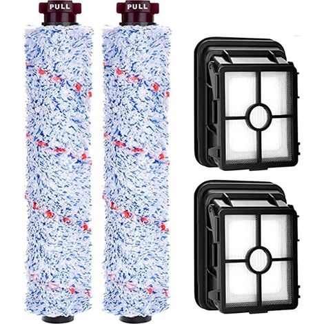 Accessoires Bissell Crosswave 3 en 1 : 2 brosses multifonction + 2 filtres 1866F pour CrossWave 17132, Pet Pro 2225N, 2582N (1/3)