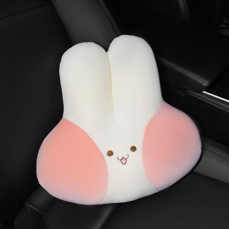 d appui tête de voiture Lapin rose Doux et agréable au (1/4)