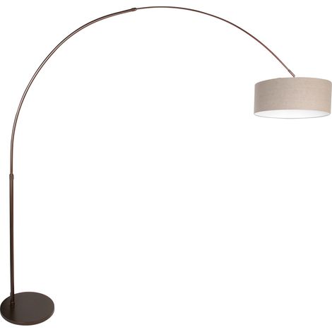 Steinhauer - stehlampe - Sparkled Light - braun - metall textil -