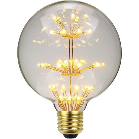 Led Ampoule Vintage Ampoule RGB Feu D'artifice Edison Ampoule G95 3W 220/240V E27 Ampoule Décorative (Feu d'artifice) (1/4)