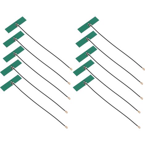 NZ-2.4G-PCB-006 Antenne patch PCB 2,4 GHz intégrée de type T à bande complète 4,5 dB1 avec interface IPEX, adaptée à la transmission de données. (1/5)