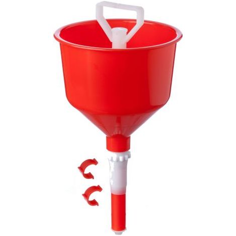 Imbuto Autoregolatore Rosso Per Travaso Olio Vino Acqua Con Arresto Automatico