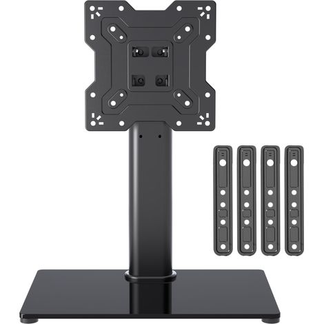 Support TV sur Pied pour Télévision de 23-55 Pouces LED/LCD/OLED/Plasma/Courbe, Pied TV Universel Réglable en Hauteur et Inclinaison, Max VESA 400x400 mm - TS102 (1/5)