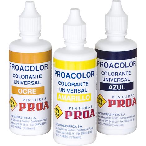 Colorante universale Procolor. Rosso. 40 ml. Tintura per vernici plastiche, smalti ad acqua e smalti sintetici al solvente.