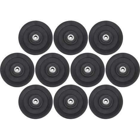 Lot de 10 rouleaux de roulement en nylon de 115 mm, accessoires d'exercice et de musculation (1/5)