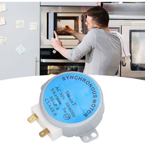 Ortviai Moteur de plateau tournant pour four micro-ondes Galanz – Modèle SM-16T – Synchronisé, aluminium et cuivre, 30 V (1/4)