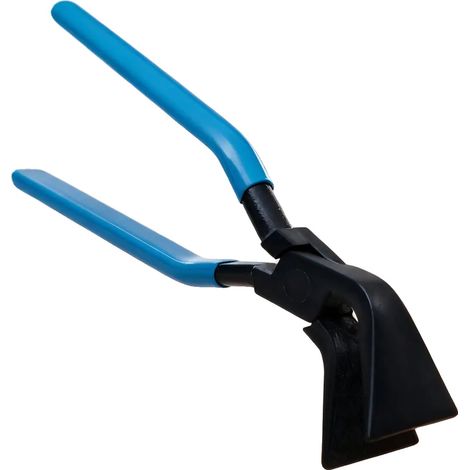 Pince à plier en tôle, acier au carbone PVC, largeur de mâchoire max 60 mm, têtes de pince à 45° 95° 180°, longueurs de poignée 12,4 cm - 14 cm - 13 cm, longueurs de produit 27 cm - 26,4 cm - 24,9 cm (1/5)