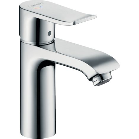 Hansgrohe Metris New - Miscelatore monocomando 110 CoolStart per lavabo, con sistema di scarico, cromato 31121000 (1/2)