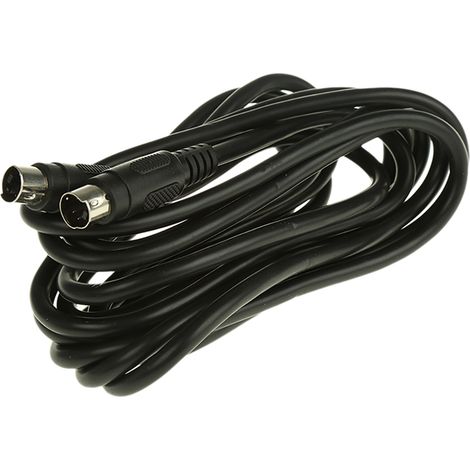 Cordon audio vidéo SVHS Noir Mini Din mâle 4 broches Mini Din mâle 4 broches, 3m ( Prix pour 1 ) (1/2)