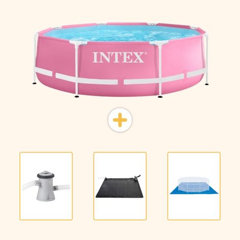 Intex Piscine Tubulaire Ronde - 244x76 cm - 4-pièces  SCB79 (1/5)