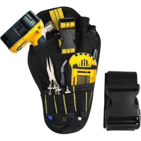 Tool holder bag with adjustable belt, waterproof multifunctional tool bag, drill sleeve for electrician, carpenter (1/4)