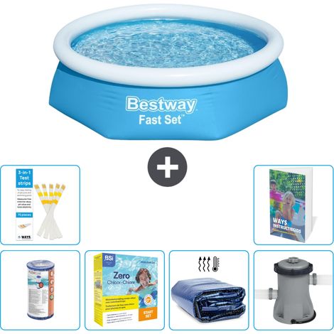 Bestway Piscina Bestway Fast Set Rotonda - 244x61 cm - 7-pezzi  S50