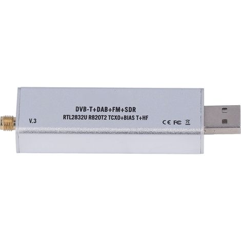 Récepteur radio logicielle (SDR) 100 kHz – 1,7 GHz bande complète RTL2832U R820T2 TCXO BIAS T HF SMA SDR (1/5)