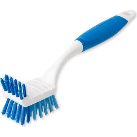 Brosse À Récurer Cuisine - Soies En Nylon - Manche Ergonomique En Caoutchouc Avec Anneau De Suspension - Pour Évier Casserole Poêle Salle De Bains - 2 Pièces
