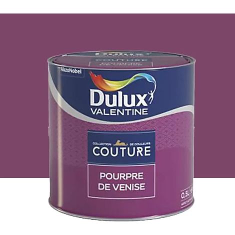 Peinture acrylique Dulux Valentine Couture Pourpre de Venise 0,5 L (1/2)