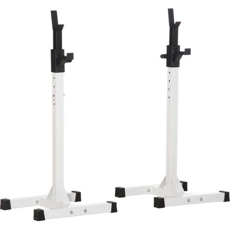 Porte haltères universel en acier, hauteur réglable sur 12 niveaux, charge maximale 150 kg. (1/5)