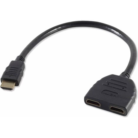 S-IMPULS Adaptateur HDMI-A mâle, 2x femelle A