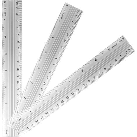 Règles en alliage d aluminium surface robuste et lisse lot (1/5)