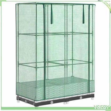 Jardinière surélevée avec housse - FAFEICY - Modèle 4015838 - 80x40x123 cm - PP & tube fer - Housse PE imperméable (1/5)