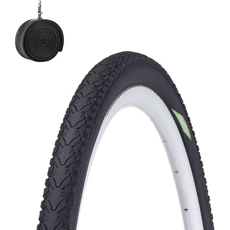 COPERTONE 16 X 1.75 + CAMERA PER CITY BIKE BIMBO PNEUMATICO 47-305 DEMI SLICK (1/4)