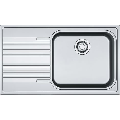 Franke Smart SRX 611-86 LB. Tipo di lavello: Lavello ad incasso, Forma del lavandino: Rettangolare, Materiale del lavandino: Acciaio inox. Larghezza: 860 mm, Profondità: 500 mm, Larg... - 101.0356.882 (1/2)