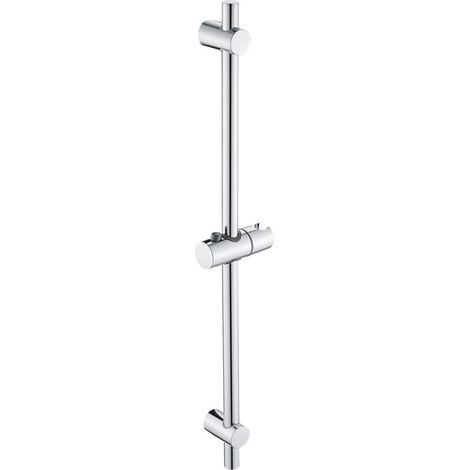 Barre de Douche Acier inoxydable Ensemble de Douche 68cm Avec Support de Douche Dimensions 68 x 2,2 cm, chromé
