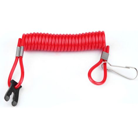 Accessori per frizione automatica Qiilu, interruttore di arresto di emergenza dell'accensione del motore, cordino di ancoraggio di sicurezza per (1/5)