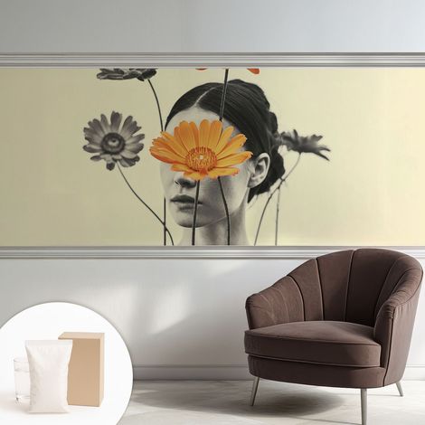 Carta Da Parati - Mural - Con Sala Da Pranzo - Camera Da Letto - Cameretta - Con Colla Gratuita visione surrealista 250x104 cm (1/5)