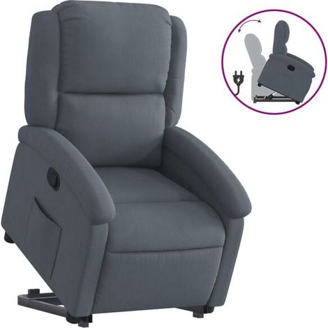 Chaise longue en velours gris foncé – Canapé-lit moderne avec dossier réglable, design élégant pour salon ou chambre, tissu doux et résistant (1/5)