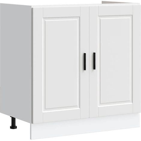 Maison Exclusive - Mueble bajo fregadero Porto blanco 80x46x81,5c