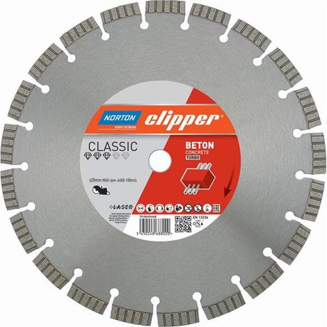 Clipper Diamant Trennscheibe Classic Beton Turbo (vormals Classic Turbo Laser), Ausführung: 300 x 20,0 mm