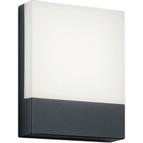 Applique Led Parete Esterno 6W 20x16 cm Antracite Pecos GD Trio (1/4)